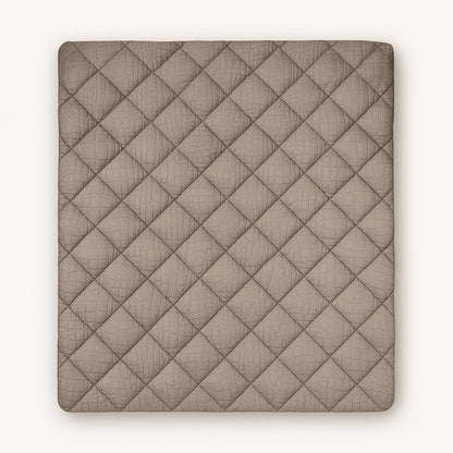 Bettdecke Ohne Bezug Samt Snake Skin Desert Taupe