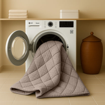 Bettdecke Ohne Bezug Samt Snake Skin Desert Taupe