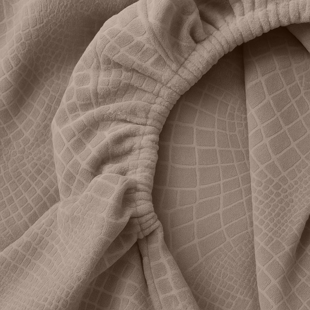 Matratzen Spannbettlaken Velvet Snake Skin – Desert Taupe