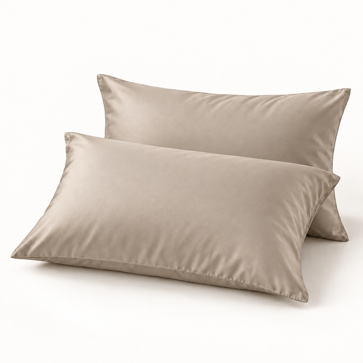 Bambus-Kissenbezüge Sand 60x70 cm 2er-Pack