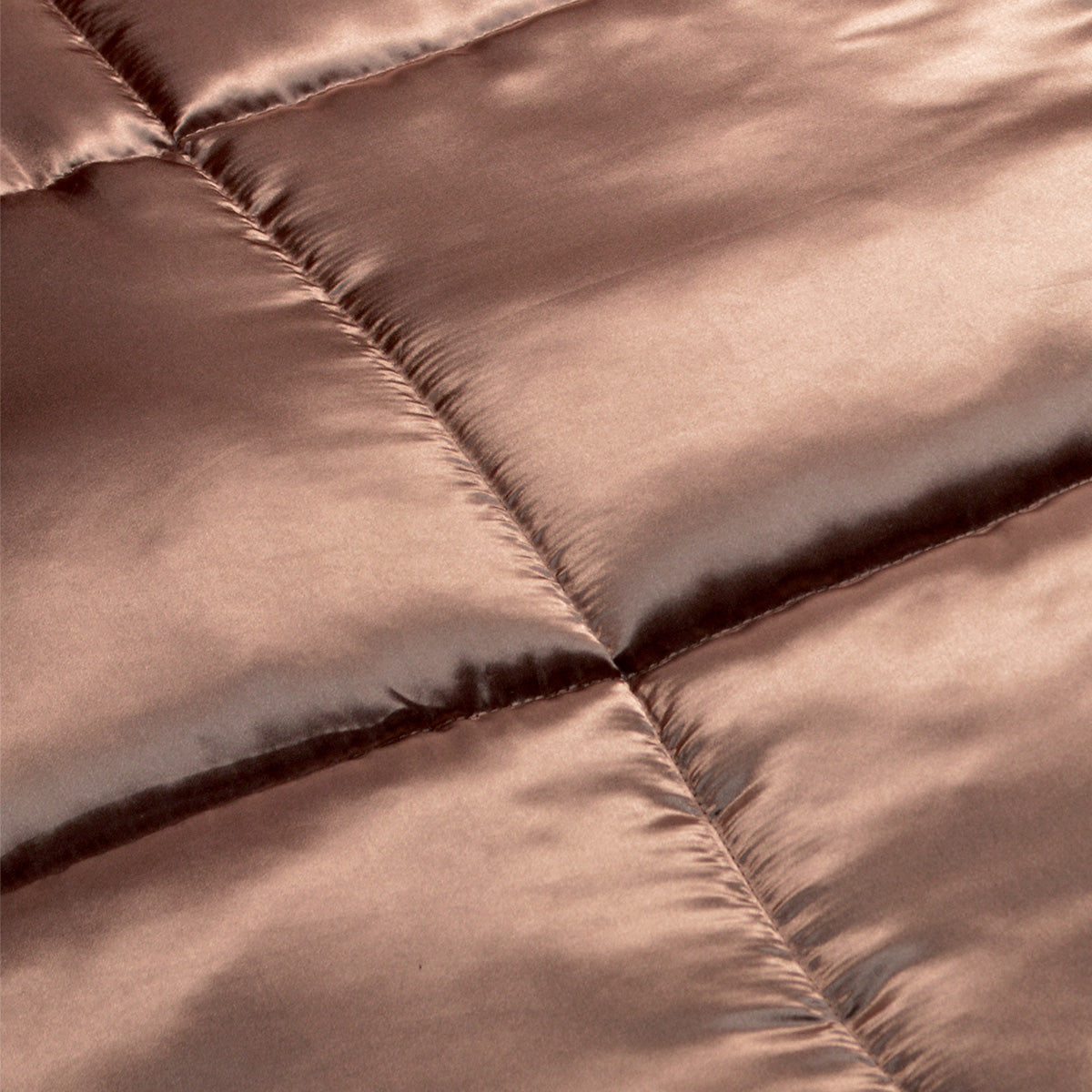 Bettdecke ohne Bezug Satin – Dunkel Taupe