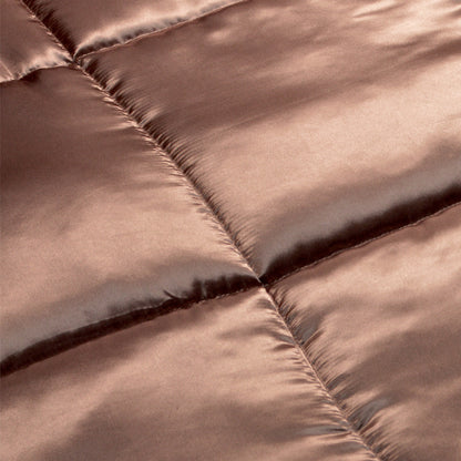Bettdecke ohne Bezug Satin – Dunkel Taupe