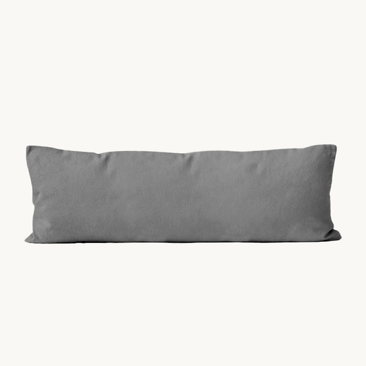 Bodypillow Kissenbezug Premium Baumwolle Anthrazit 40x145 cm