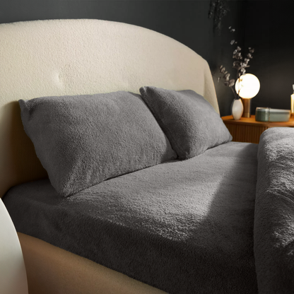 Matratzen-Spannbettlaken Teddy – Earl Grey