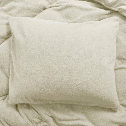 Teddy-Kissenbezüge – Cappuccino White