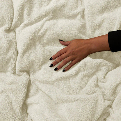 Teddy-Kissenbezüge – Cappuccino White