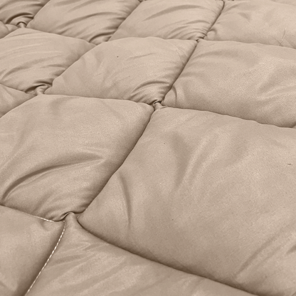 Bettdecke Ohne Bezug Matt Satin Taupe (220 cm Länge)