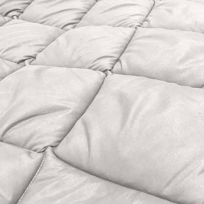 Bettdecke Ohne Bezug Matt Satin Offwhite (220 cm Länge)