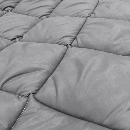 Bettdecke Ohne Bezug Matt Satin Grau (220 cm Länge)