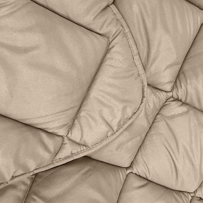 Bettdecke Ohne Bezug Matt Satin Taupe (220 cm Länge)
