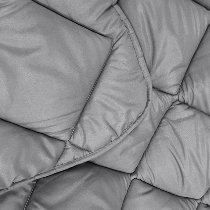 Bettdecke Ohne Bezug Matt Satin Grau (220 cm Länge)
