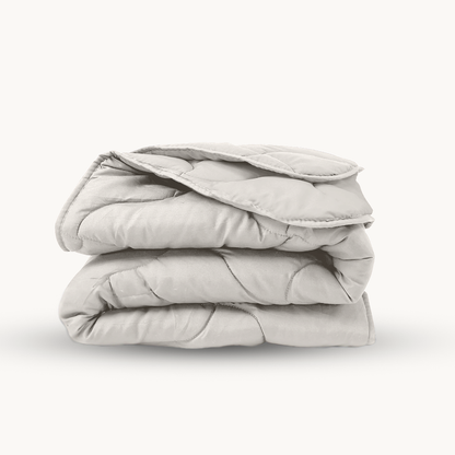 Bettdecke Ohne Bezug Matt Satin Offwhite (220 cm Länge)