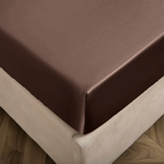 Matras Hoeslaken Satijn Luxurious Brons