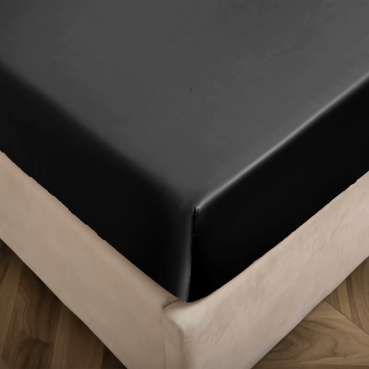 Matras Hoeslaken Satijn Pandora Black
