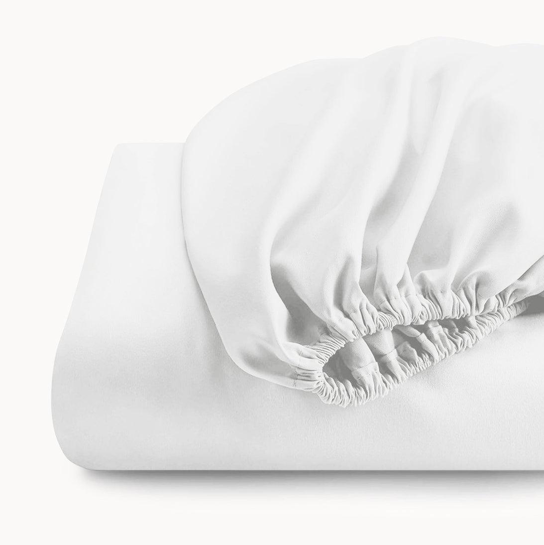 Topper-Spannbettlaken Jersey Premium Pure White
