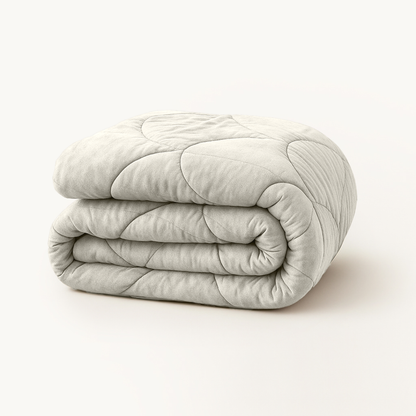 Bettdecke ohne Bezug Velvet™ Perlweiß