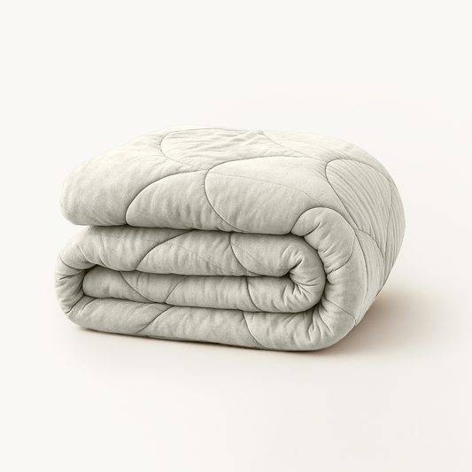 Bettdecke ohne Bezug Velvet™ Perlweiß