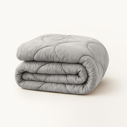 Bettdecke ohne Bezug Velvet™ Steingrau