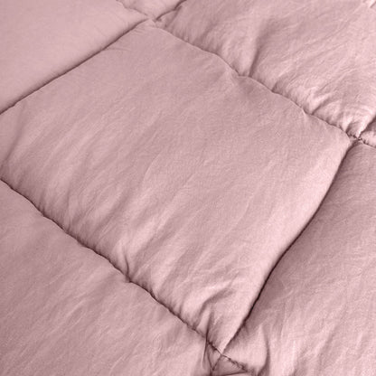 Bettdecke ohne Bezug Stone Washed Rosa