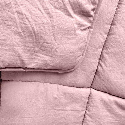 Bettdecke ohne Bezug Stone Washed Rosa