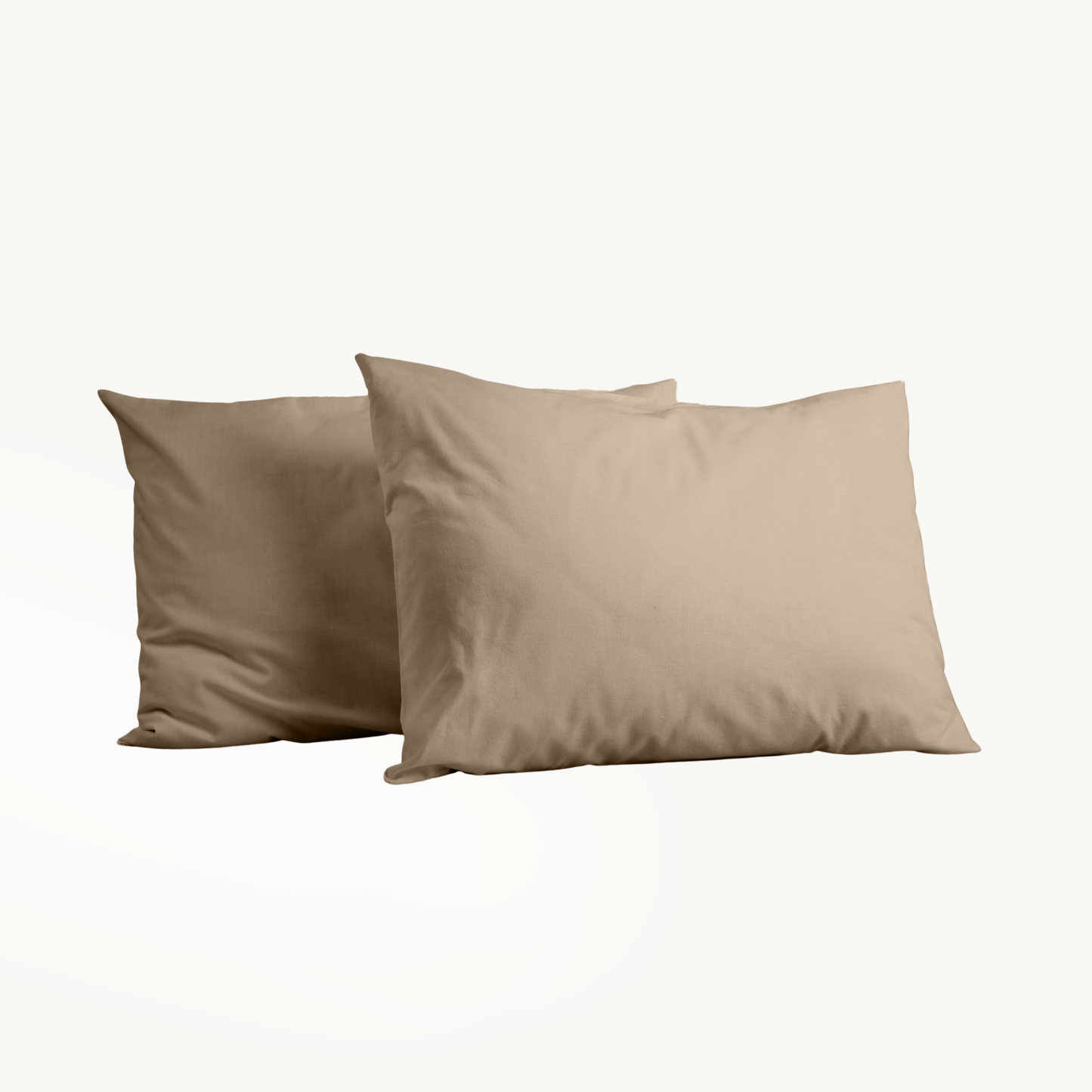 Kussenslopen Premium Katoen Taupe 60x70 cm  2-pack
