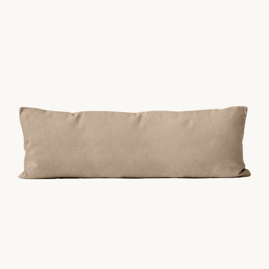 Bodypillow Kissenbezug Premium Baumwolle Taupe 40x145 cm