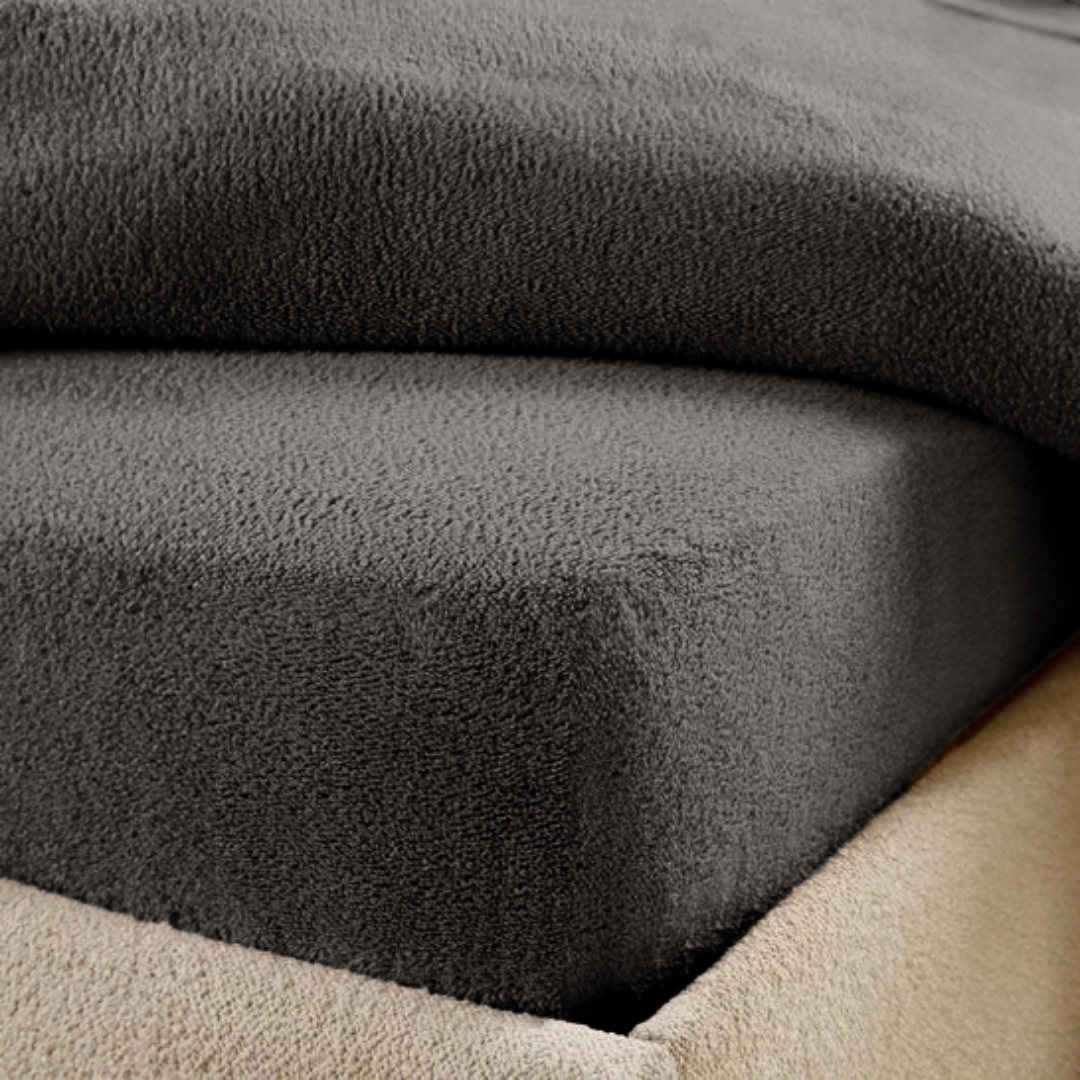 Matratzen-Spannbettlaken Teddy – Earl Grey