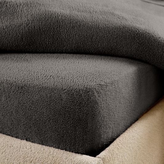 Matratzen-Spannbettlaken Teddy – Earl Grey