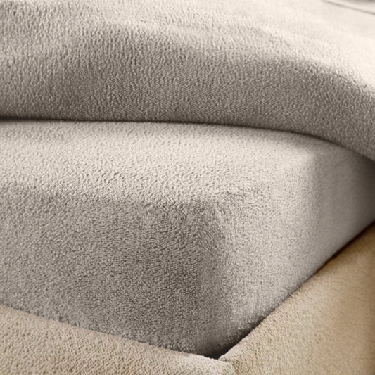 Matratzen-Spannbettlaken Teddy – Iced Coffee Taupe