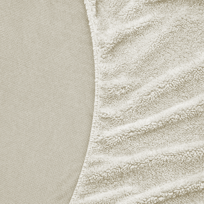 Matratzen-Spannbettlaken Teddy – Cappuccino White