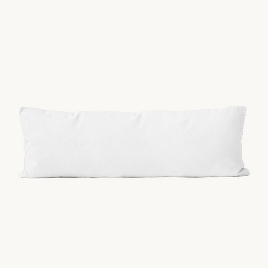 Bodypillow Kissenbezug Premium Baumwolle Weiß 40x145 cm