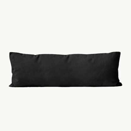 Bodypillow Kissenbezug Premium Baumwolle Schwarz 40x145 cm