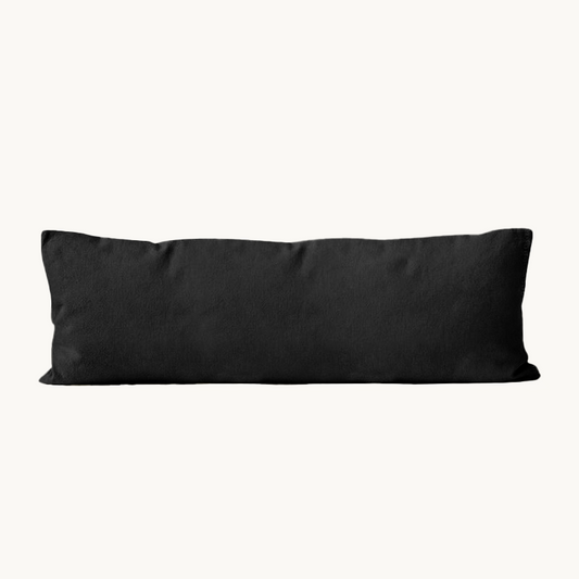 Bodypillow Kissenbezug Premium Baumwolle Schwarz 40x145 cm